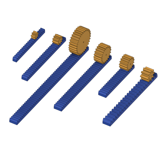 Download STL file Racks and Pinions • 3D print object ・ Cults